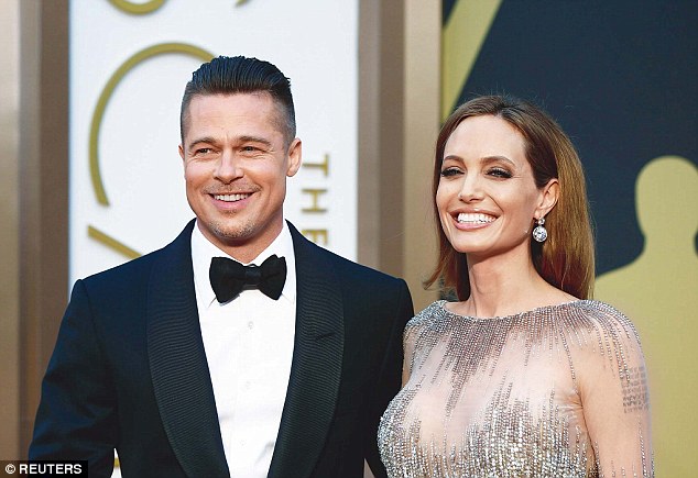 So soon after: Angelina Jolie filed for divorce from Pitt exactly one week ago; here they are seen in August 2014
