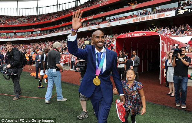 Four-time Olympic champion Mo Farah would love to become a fitness coach at Arsenal