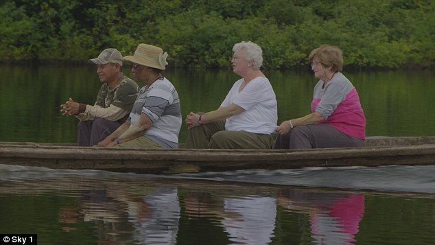 The pensioners spent time camping in the Peru rainforest