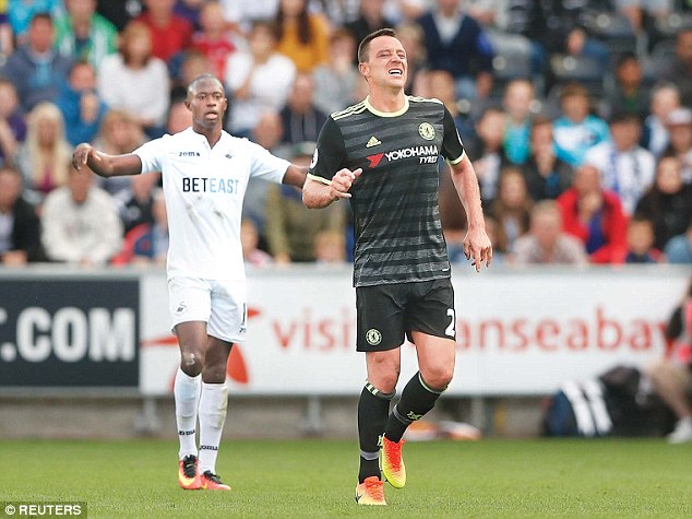 John Terry's injury against Swansea has exposed Chelsea's defence in recent weeks