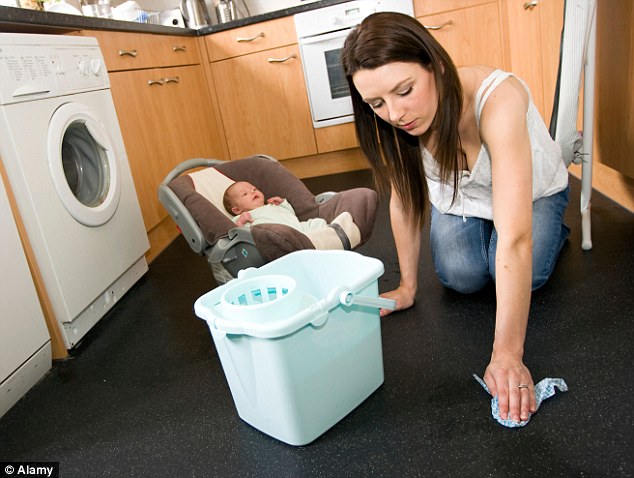 It is the excuse women everywhere have been waiting for – housework is bad for your back (File photo)