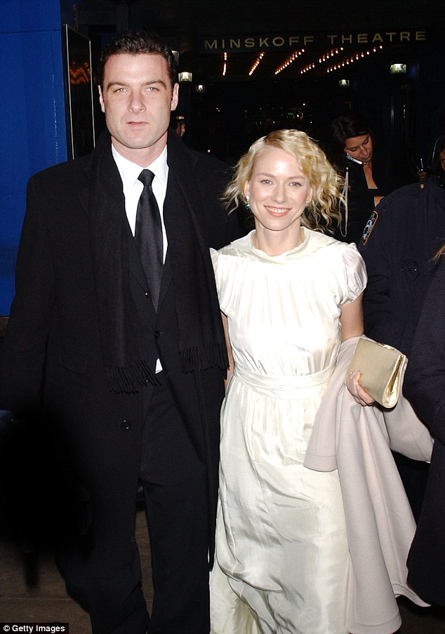 Support: After falling in love in 2005, Naomi and Liev regularly accompanied each other at red carpet events over the next 11 years. Pictured at King Kong premiere in New York in 2005